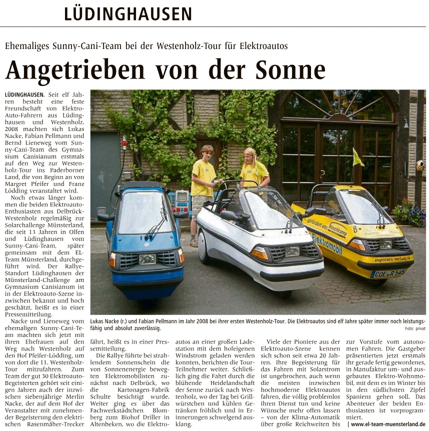 Scan des Zeitungsartikels